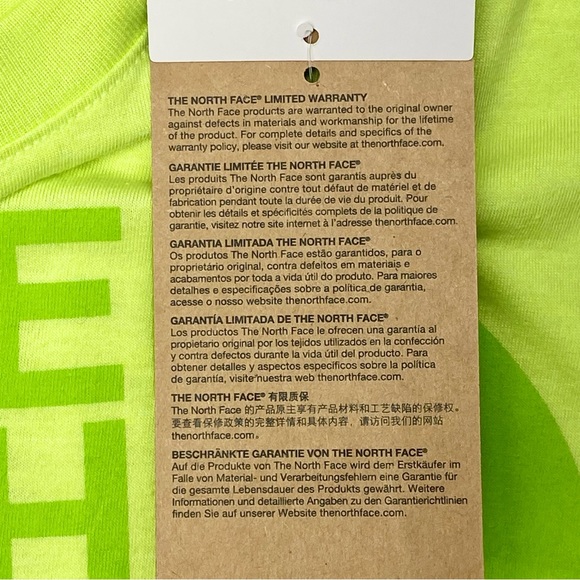 NWT The North Face Yellow T-Shirt Men’s Size Medium (Slim Fit) - Picture 10 of 11